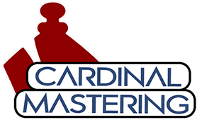 cardinal mastering chess piece logo