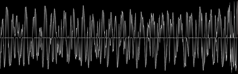 audio waveform behind main logo